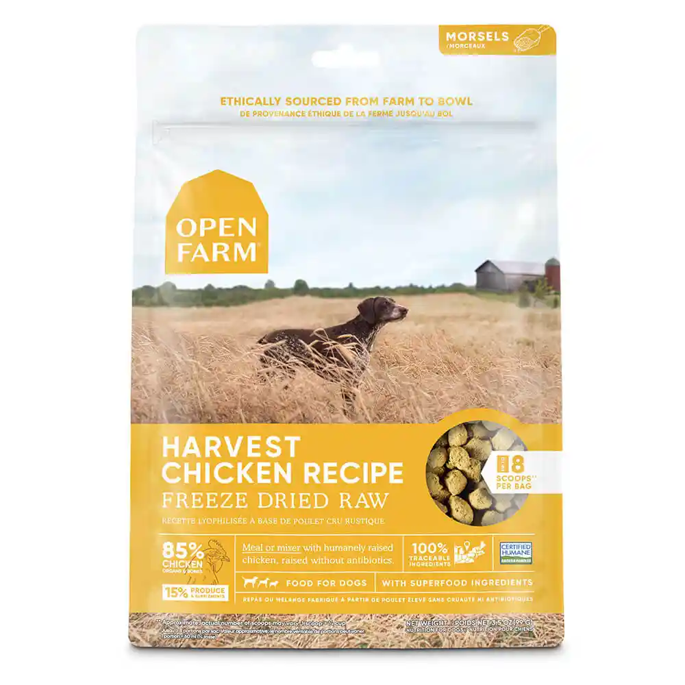 Open Farm Dog Chicken FD Raw Morsels 3.5oz