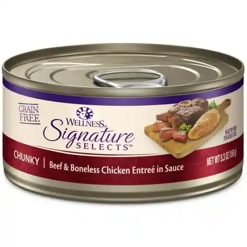 Wellness Can Cat Signature Beef/chicken 5.3 Oz