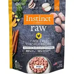 Instinct Frozen Raw Bites Grain-free Cage-free Chicken Recipe Dog Food 6-lb