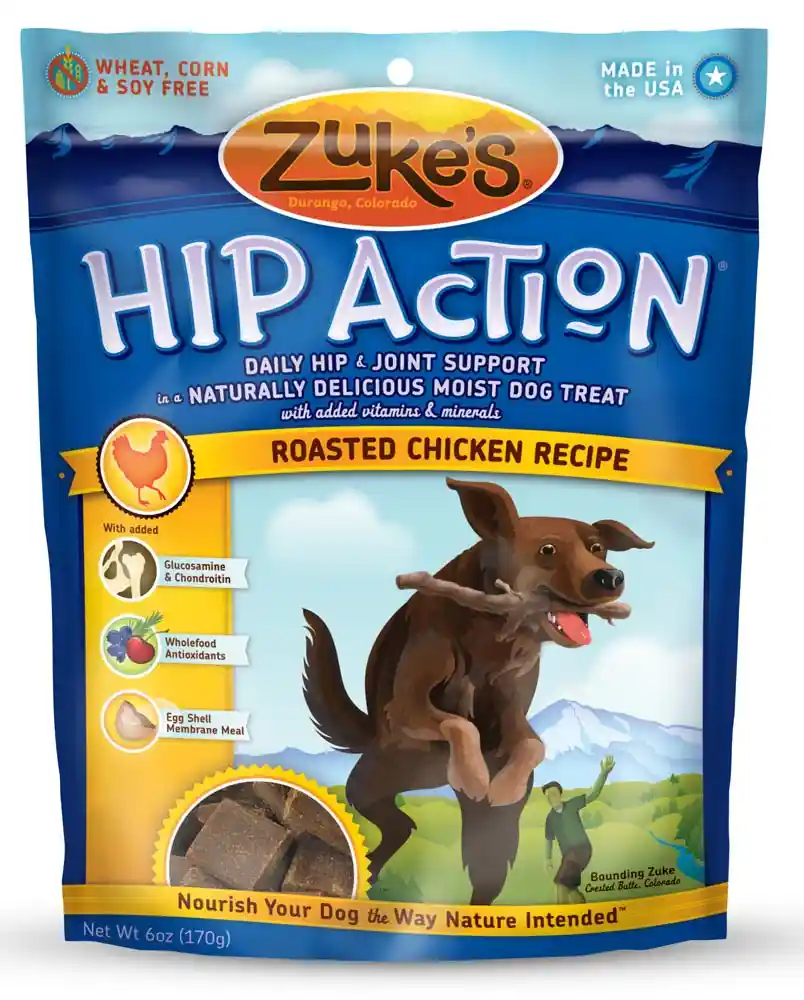 Hip Action Chicken Recipe Dog Treats With Glucosamine & Chondroitin 6-oz