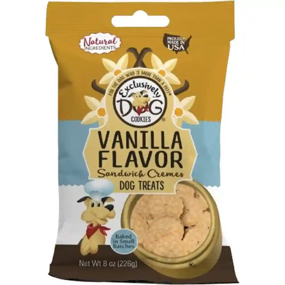 Exclusively Pet Sandwich Cookie Vanilla 8 Oz