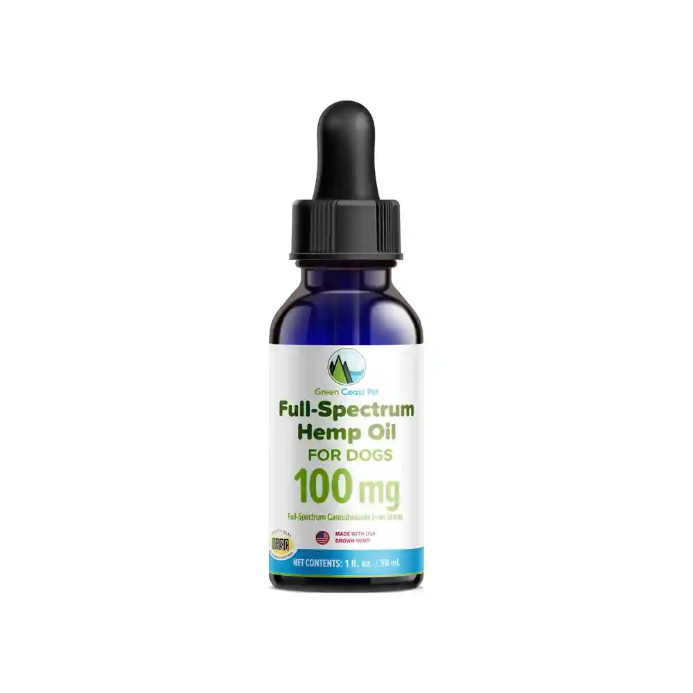 100 Mg Full-spectrum Hemp Oil Dropper For Dogs 30 Ml