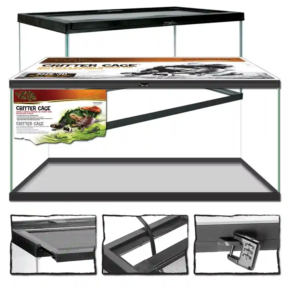 Zilla Black Critter Cage 40 Gallon Breeder