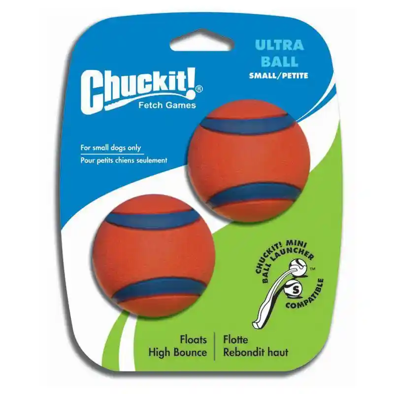 Chuckit Ultra Rubber Ball Small 2 Pack