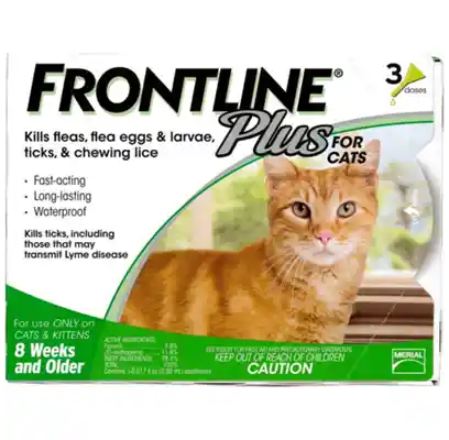 Frontline Plus Green Cat 3 Pk