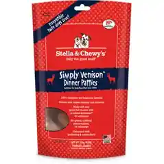 Dinner Patties Simply Venison Blend Grain Free Freeze Dried Raw Dog Food 14-oz