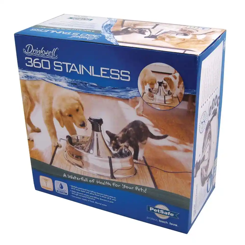 Drinkwell Stainless Multi-pet Fountain 128oz
