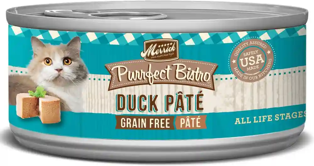 Purrfect Bistro Grain-free Duck Pate Canned Cat Food 5.5-oz