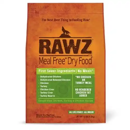 Rawz Ckn/tky Dog Fd 10#;