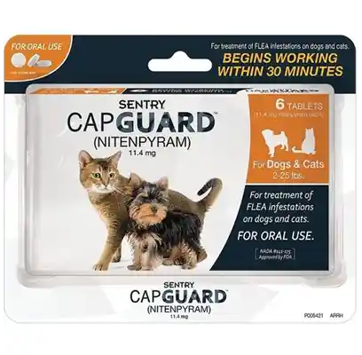 Capguard Flea Tab Cat 2-25 Lbs 6 Ct