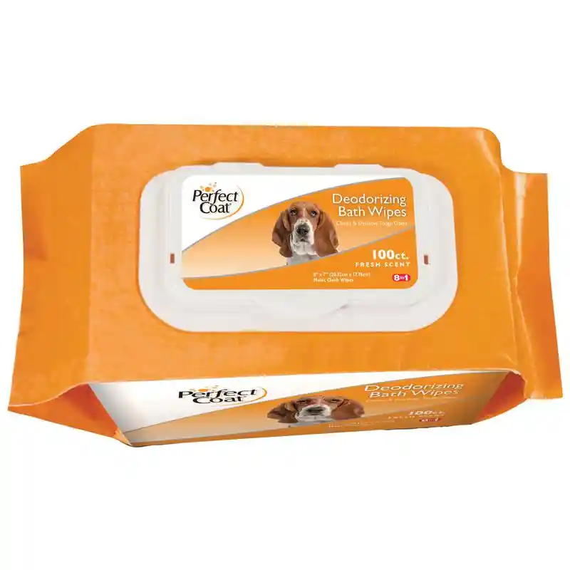 8in1 Bath Wipes Deodorizing Dog 100ct