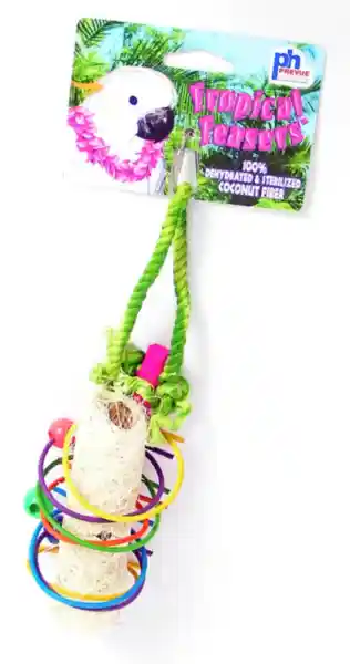 Tropical Teasers Bird Toy Rings Of Fire S/m