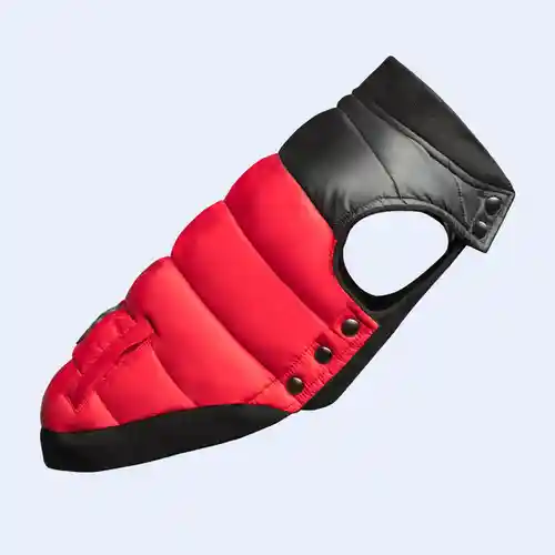 Summit Stretch Puffer Vest In Red 12"