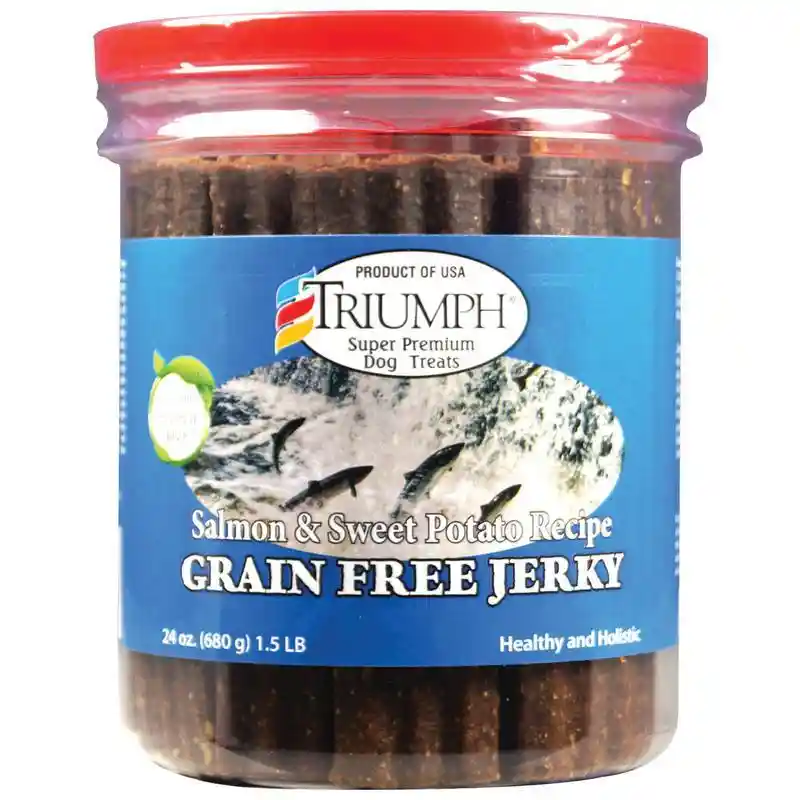Triumph Grain Free Jerky Salmon/sweetpot 24 Ounce
