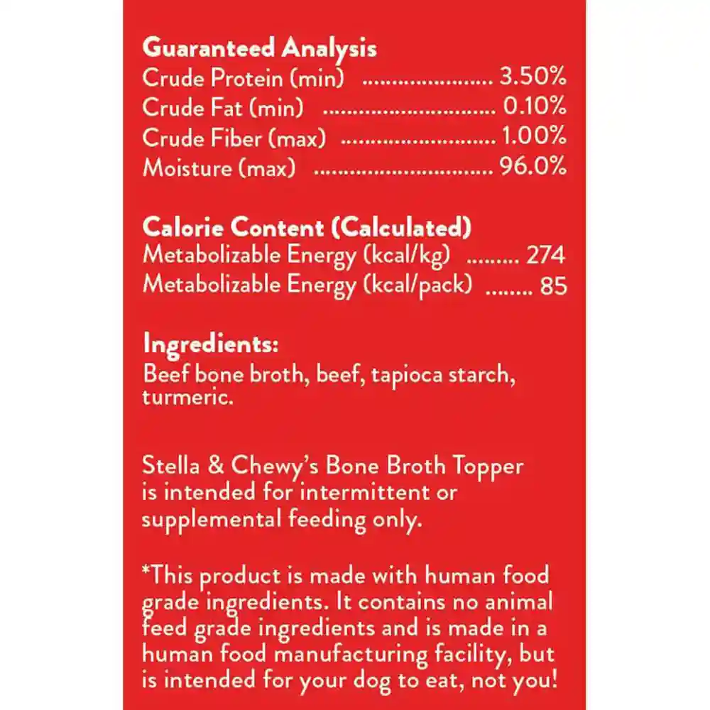 Broth Food Topper Grass-fed Beef Recipe 11-oz