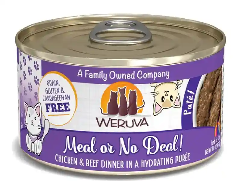 Weruva Pate Meal Or No Deal! Chic & Beef 3oz