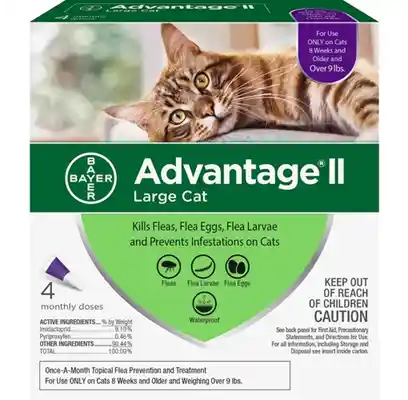 Advantage Ii Cat Purple Over 9 Lbs 4 Pk