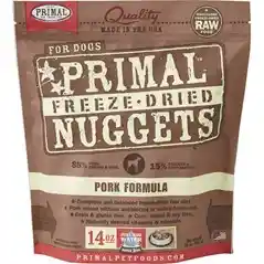 Freeze-dried Nuggets Grain Free Pork Formula Complete Diet Dog Food 14-oz