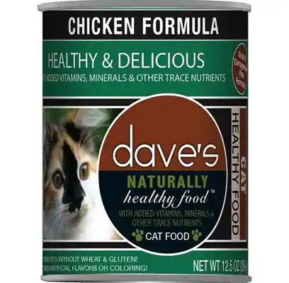 Dave's Naturally Healthy Chicken Formula Canned Cat Food 12.5-oz