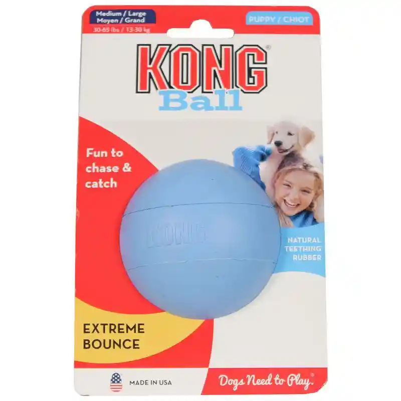 Puppy Kong Ball W/hole Md;
