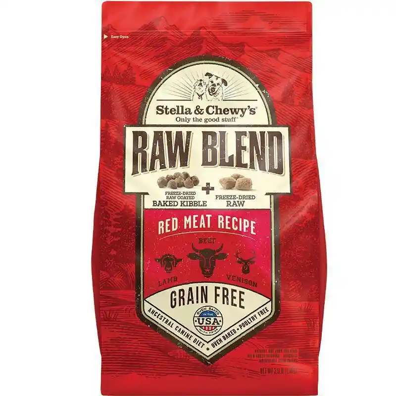Raw Blend Red Meat Recipe Dry Dog Food 22-lb