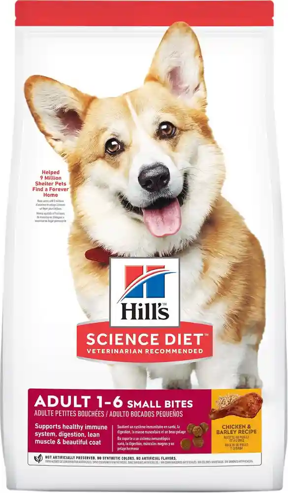 Adult Small Bites Chicken & Barley Recipe Dry Dog Food 5-lb