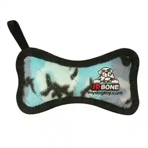 Junior Bone Camo Print Chew Toy Blue