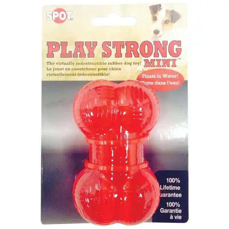 Play Strong Mini Rubber Bone;