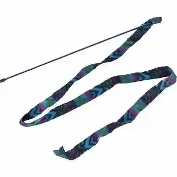 Cat Prancer Fleece Frenzy Wand Cat Toy Assorted 60in;