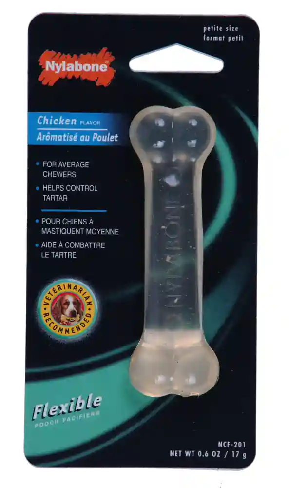 Flexichew Chicken Flavor Bone Dog Toy Petite