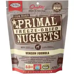 Freeze Dried Nuggets Grain Free Venison Formula Complete Diet For Dogs 5.5-oz