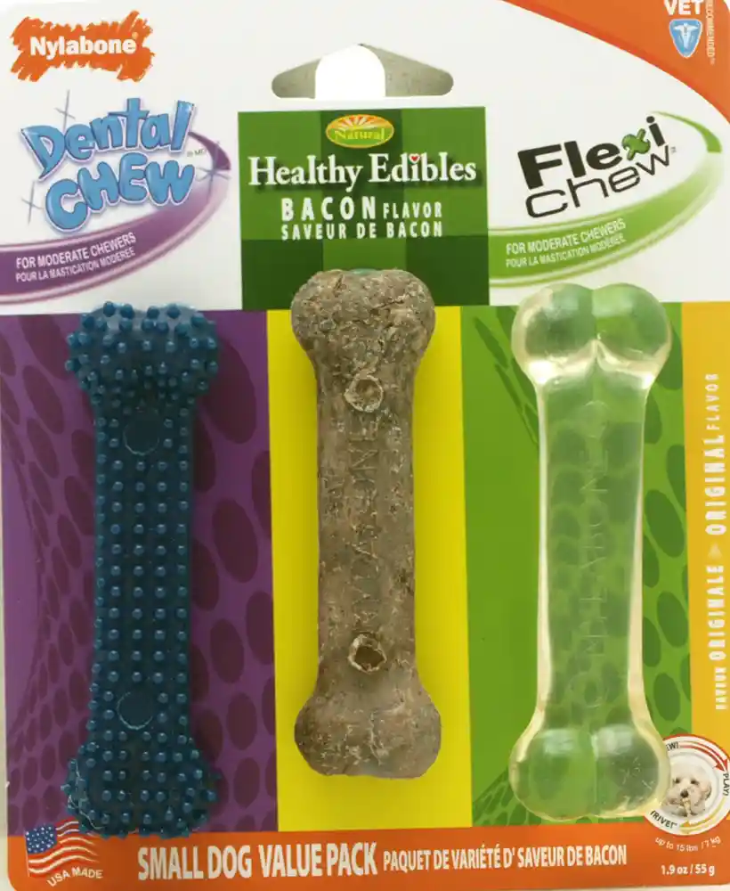 Nylabone Small Dog Variety Petite 3pk