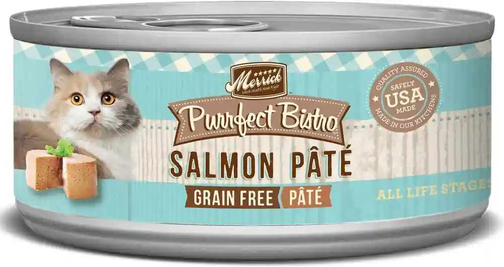 Purrfect Bistro Grain-free Salmon Pate Canned Cat Food 3-oz