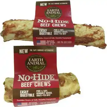 No-hide Easily Digestible Rawhide Alternative Beef Flavor Dog Chews 7" - Single