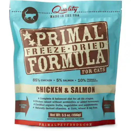 Freeze Dried Nuggets Grain Free Chicken & Salmon Formula Cat Food 5.5-oz