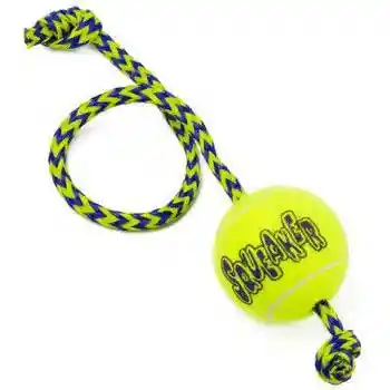 DISC Kong Dog Squeaker Ball With Rope Medium