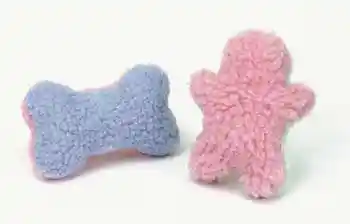 Fleece Dog Toys, Bone, 4.5"