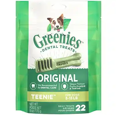 Original Teenie Dental Dog Chews 6-oz