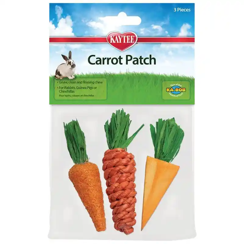 Kaytee Carrot Patch Chew Toy 3 Piece