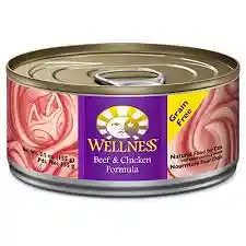 Wellness Beef Chicken Cat 5.5 Oz