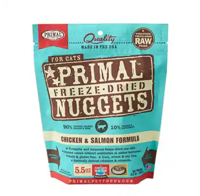 Freeze Dried Nuggets Grain Free Chicken & Salmon Formula Cat Food 5.5-oz