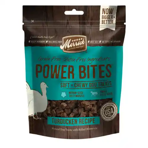 Merrick Power Bites Turducken 6 Oz
