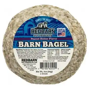 Redbarn Treat Bagel With Peanut Butter 2.5 Oz