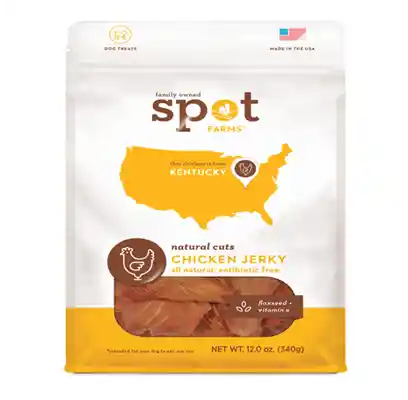 Spot Farms Chicken Jerky Flaxseed & Vit E 12 Oz