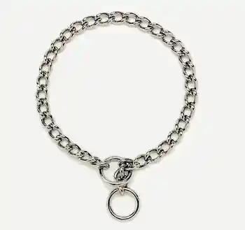 Chain Training Dog Collar, Chrome, 3.0 Mm X 24"