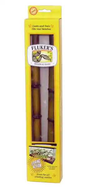 Bamboo Bars Spring-loaded Adj Reptile Perche 2 Pk