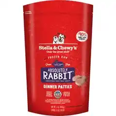 Dinner Patties Absolutely Rabbit Frozen Raw Dog Food 6-lb