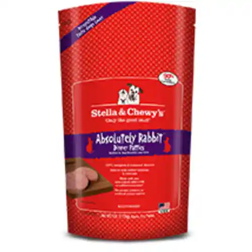 Dinner Patties Absolutely Rabbit Frozen Raw Dog Food 6-lb