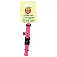 Break Away Nylon Cat Collar Pink Medium 3/8" Adj