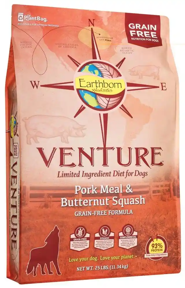 Venture Grain Free Pork Meal & Butternut Squash Dry Dog Food 4-lb